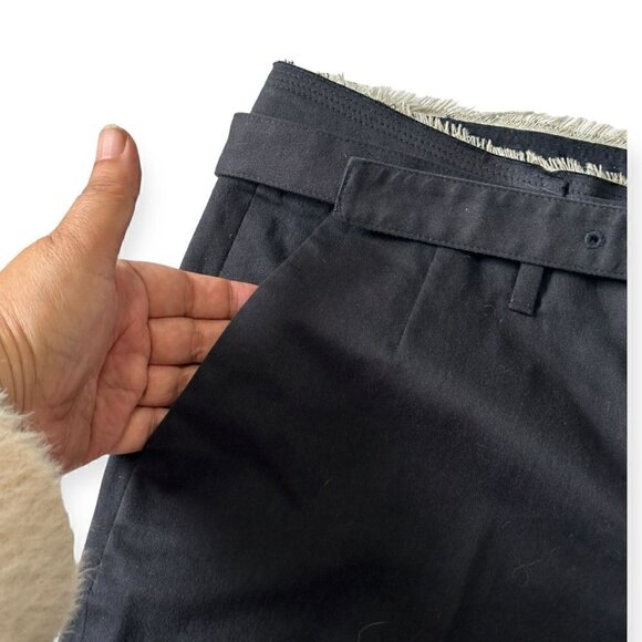 Prada Blue Cropped Cotton Pants, Size Italian 46/L, with matching belt - Picture 12 of 16
